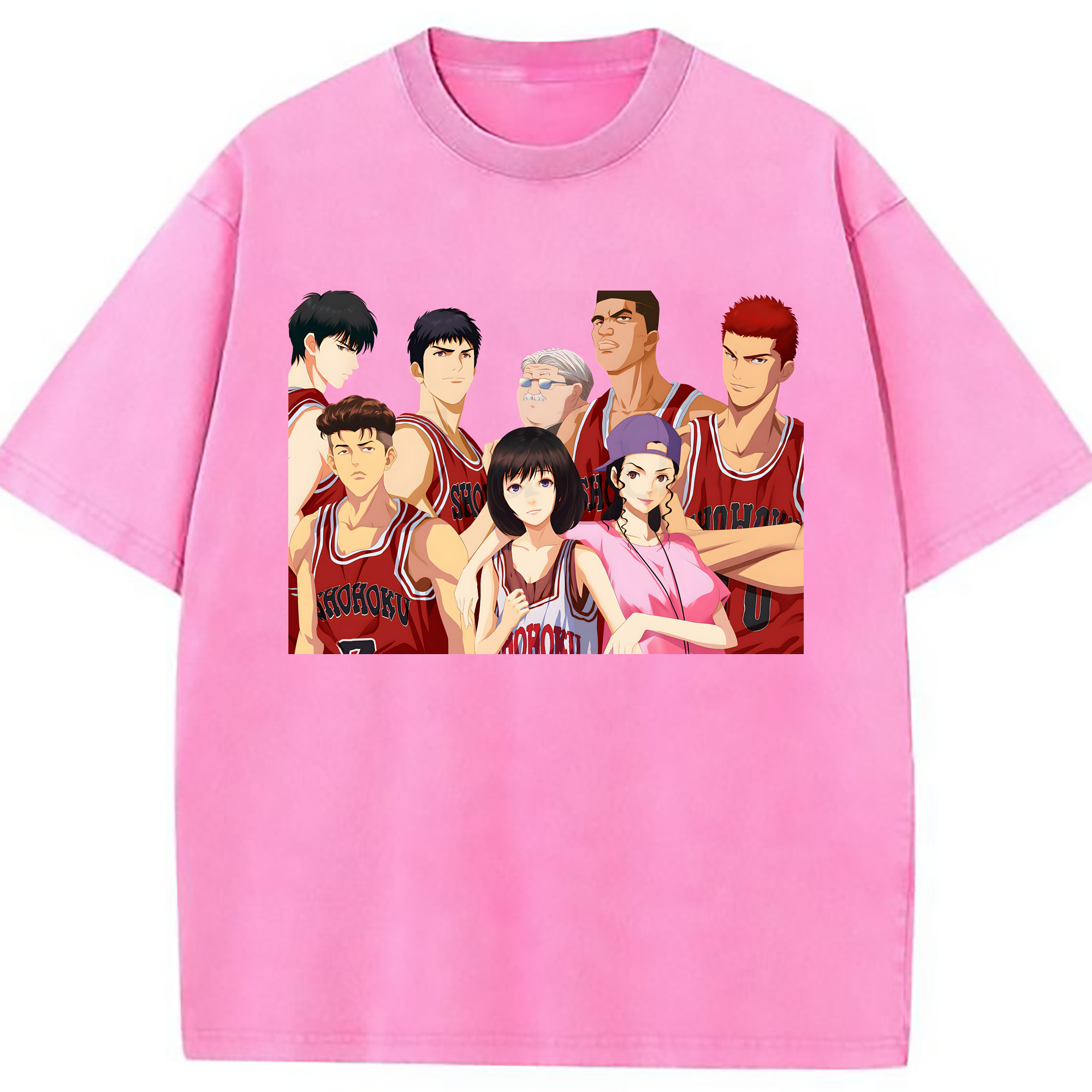 （画像用） SLAM DUNK／スラムダンク 綿100% ヴィンテージ風 半袖Tシャツ（フロントプリント）